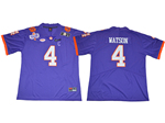 Clemson Tigers #4 Deshaun Watson Purple College Football Jersey