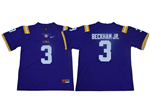 LSU Tigers #3 Odell Beckham Jr. Purple College Football Jersey