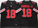 Ohio State Buckeyes #18 Marvin Harrison Jr. Black College Football Jersey