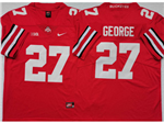 Ohio State Buckeyes #27 Eddie George Throwback Red College Football Jersey