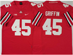 Ohio State Buckeyes #45 Archie Griffin Throwback Red College Football Jersey