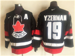 2002 Winter Olympics Team Canada #19 Steve Yzerman CCM Vintage Black Hockey Jersey