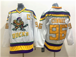 The Mighty Ducks #96 Charlie Conway CCM White Movie Jersey