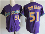 Arizona Diamondbacks #51 Randy Johnson Purple Cooperstown Collection Cool Base Jersey