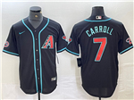 Arizona Diamondbacks #7 Corbin Carroll Black Limited Jersey