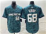 American League Seattle Mariners #68 George Kirby Teal 2023 MLB All-Star Game Jersey