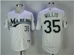Florida Marlins #35 Dontrelle Willis White Pinstripe 2003 World Series Champions Jersey