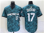 American League Los Angeles Angels #17 Shohei Ohtani Teal 2023 MLB All-Star Game Jersey