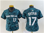 American League Los Angeles Angels #17 Shohei Ohtani Youth Teal 2023 MLB All-Star Game Jersey