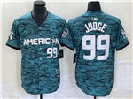 American League New York Yankees #99 Aaron Judge Teal 2023 MLB All-Star Game Jersey