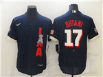 Los Angeles Angels #17 Shohei Ohtani Navy 2021 MLB All-Star Game Flex Base Jersey
