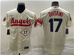 Los Angeles Angels #17 Shohei Ohtani Cream 2022 City Connect Flex Base Jersey