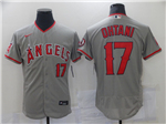 Los Angeles Angels #17 Shohei Ohtani Gray Flex Base Jersey