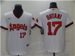 Los Angeles Angels #17 Shohei Ohtani Vintage White Jersey