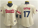 Los Angeles Angels #17 Shohei Ohtani Women's Cream 2022 City Connect Cool Base Jersey