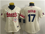 Los Angeles Angels #17 Shohei Ohtani Women's Cream 2022 City Connect Cool Base Jersey