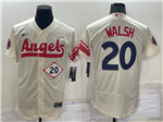 Los Angeles Angels #20 Jared Walsh Cream 2022 City Connect Flex Base Jersey