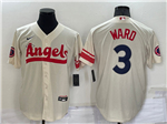Los Angeles Angels #3 Taylor Ward Cream 2022 City Connect Cool Base Jersey