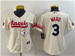 Los Angeles Angels #3 Taylor Ward Women's Cream 2022 City Connect Cool Base Jersey