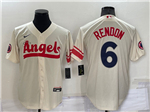 Los Angeles Angels #6 Anthony Rendon Cream 2022 City Connect Cool Base Jersey