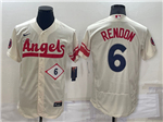 Los Angeles Angels #6 Anthony Rendon Cream 2022 City Connect Flex Base Jersey