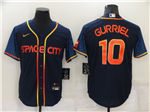 Houston Astros #10 Yuli Gurriel 2022 Navy City Connect Cool Base Jersey
