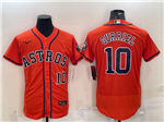 Houston Astros #10 Yuli Gurriel Orange Flex Base Jersey