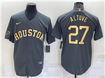 Houston Astros #27 Jose Altuve Charcoal 2022 MLB All-Star Game Cool Base Jersey