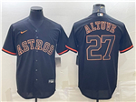 Houston Astros #27 Jose Altuve Black Shadow Cool Base Jersey
