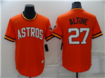 Houston Astros #27 Jose Altuve Orange Cooperstown Collection Cool Base Jersey