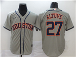 Houston Astros #27 Jose Altuve Gray 2020 Cool Base Jersey