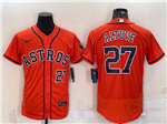 Houston Astros #27 Jose Altuve Orange Flex Base Jersey