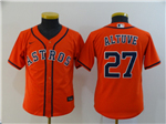 Houston Astros #27 Jose Altuve Youth Orange 2020 Cool Base Jersey