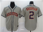 Houston Astros #2 Alex Bregman Gray 2020 Cool Base Jersey