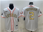 Houston Astros #2 Alex Bregman White Gold Program Cool Base Jersey
