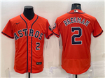Houston Astros #2 Alex Bregman Orange Flex Base Jersey
