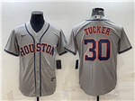 Houston Astros #30 Kyle Tucker Gray Cool Base Jersey