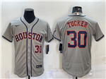 Houston Astros #30 Kyle Tucker Gray Flex Base Jersey