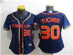Houston Astros #30 Kyle Tucker Women's 2022 Navy City Connect Cool Base Jersey