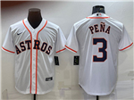 Houston Astros #3 Jeremy Pena White Cool Base Jersey