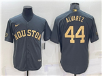 Houston Astros #44 Yordan Alvarez Charcoal 2022 MLB All-Star Game Cool Base Jersey