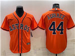 Houston Astros #44 Yordan Alvarez Orange Cool Base Jersey