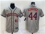 Houston Astros #44 Yordan Alvarez Gray Flex Base Jersey