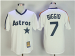 Houston Astros #7 Craig Biggio White Cooperstown Collection Cool Base Jersey