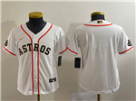 Houston Astros Youth White/Gold 2023 Gold Collection Team Jersey