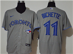 Toronto Blue Jays #11 Bo Bichette Gray 2020 flex Base Jersey