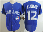 Toronto Blue Jays #12 Roberto Alomar 1993 Throwback Blue Jersey