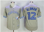 Toronto Blue Jays #12 Roberto Alomar 1993 Throwback Gray Jersey