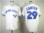 Toronto Blue Jays #29 Joe Carter 1993 Throwback White Jersey