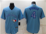 Toronto Blue Jays #4 George Springer Alternate Powder Blue Cool Base Jersey